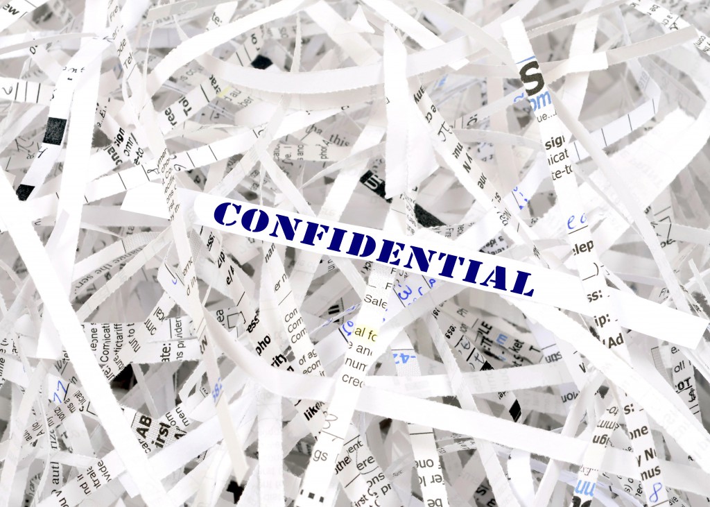 Confidential Waste disposal